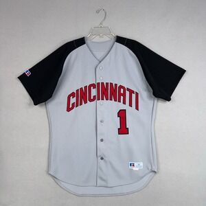 Vintage Cincinnati Bearcats Jersey Mens 46 Russell Athletic NCAA Baseball USA